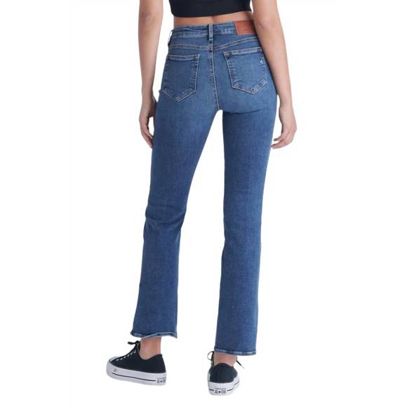 NEW HIDDEN ryan high rise bootcut with side slit in dark blue - Picture 3 of 3